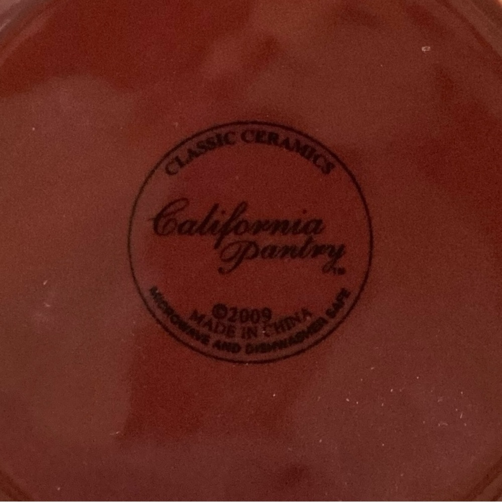 Red Decorative Ceramic Plate - Picture 3 of 5